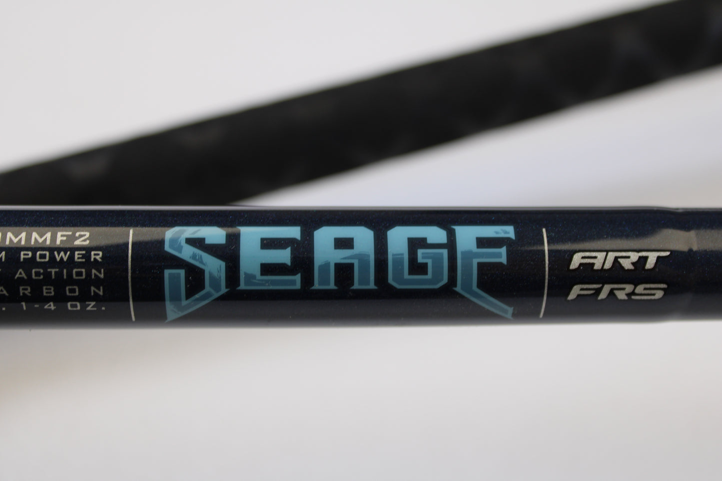 Close-up of a St. Croix Seage SES90MMF2 9'0" Medium 2 Piece Used Spinning Rod in excellent condition—great for our Rod and Reel Trade-In Program or browsing used gear options.