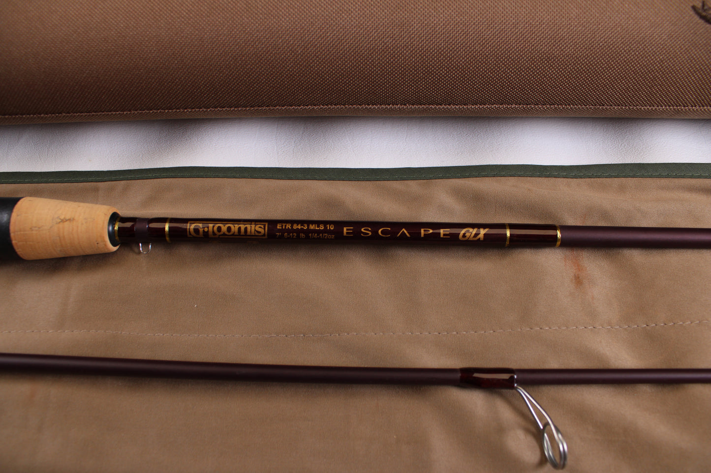 G. Loomis Escape GLX ETR84 3 MLS 10 GLX 7’0” Medium/Light – Used Spinning Rod – Excellent Condition