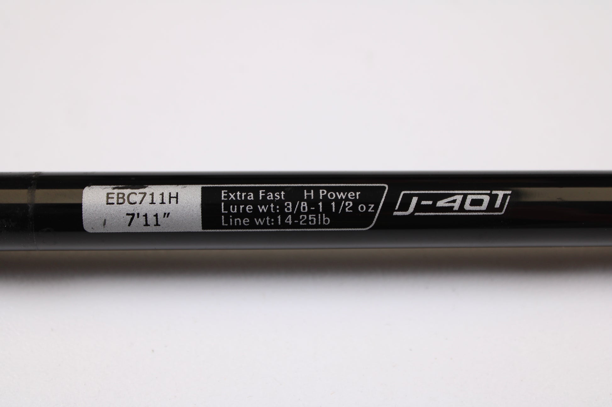 Close-up of a 13 Fishing Envy Black EBC711H 7'11" Heavy Casting Rod (used, very good condition)—ideal for anglers upgrading through our rod and reel trade-in program.