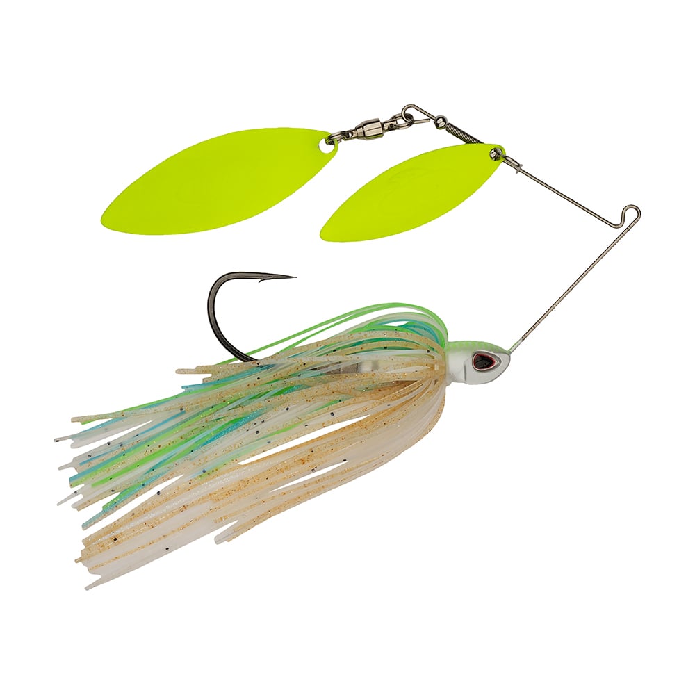 Berkley Power Blade Compact Double Willow Spinnerbait Pretty One Chart/Chart