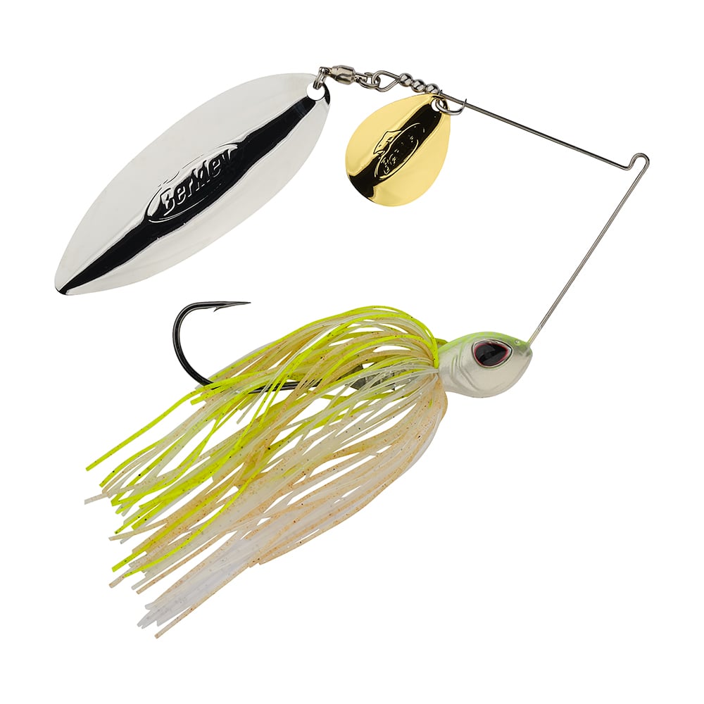 Berkley Power Blade Colorado Willow Spinnerbait E2 Magic Gold Silver