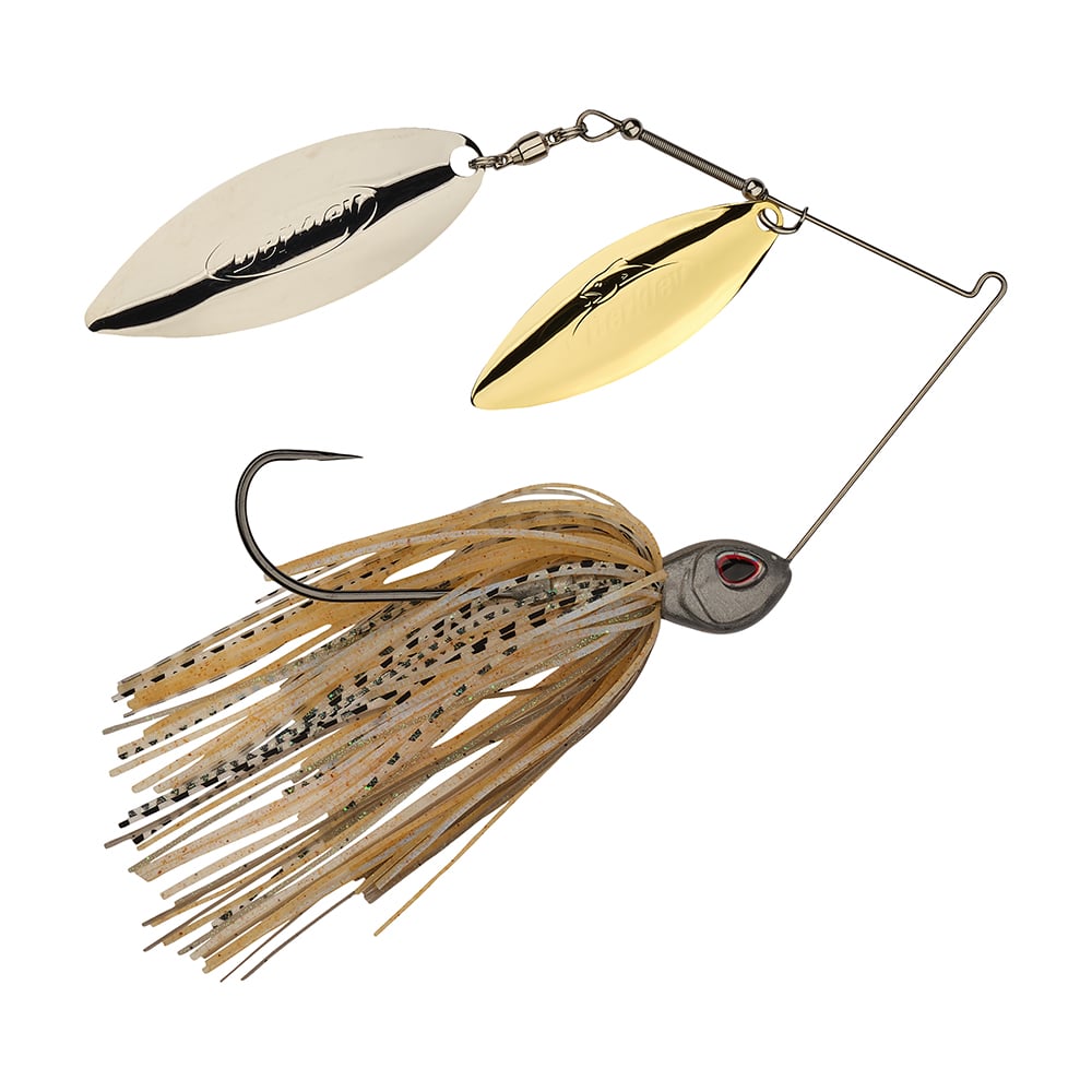 Berkley Power Blade Double Willow Spinnerbait Silver Bullet Gold/Silver