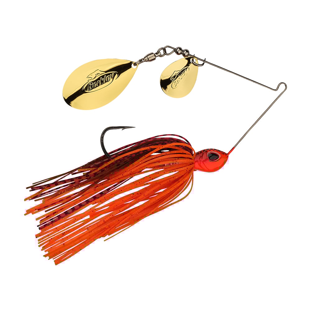 Berkley Power Blade Colorado Indiana Spinnerbait Fire Craw Gold Gold