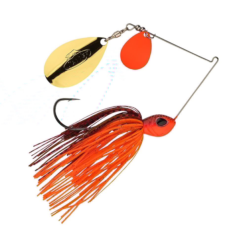 Berkley Power Blade Colorado Indiana Spinnerbait Fire Craw Orange Gold