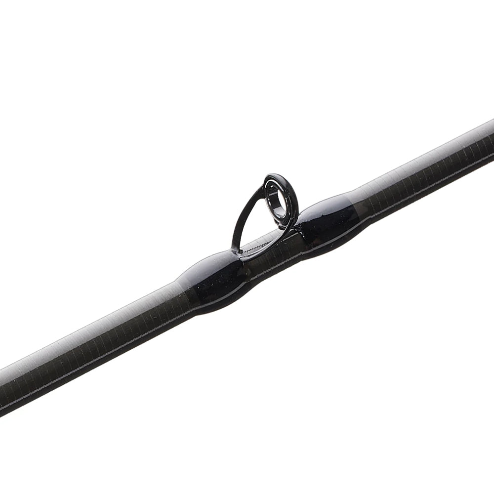 Close-up of the guide ring on the Cashion Rods CORE Series Casting Rod Cranking 7'0" Medium Heavy (CC8457) by Cashion—a circular metal loop that controls fishing line during casting and retrieval.