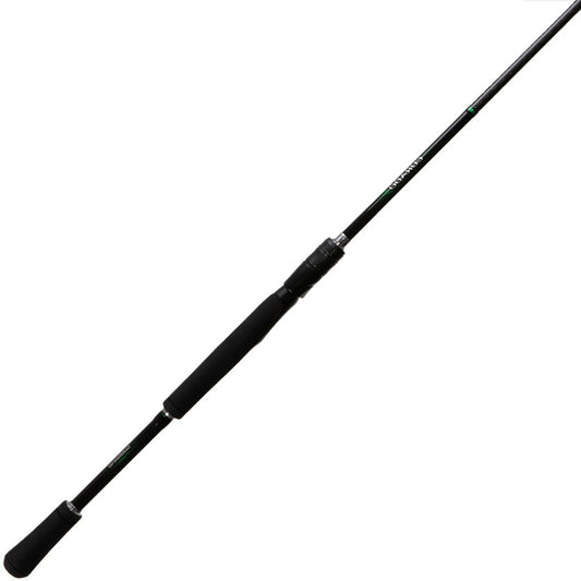 The Shimano Curado Spinning Rod 7'2" Medium Heavy (CDS72MHA) features a sleek, lightweight design, foam handle for comfort, and premium Fuji FazLite guides for smooth line flow. Shown diagonally on a white background.