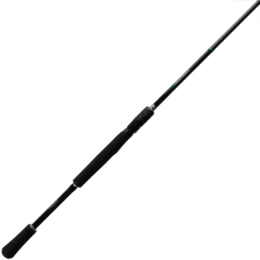 The Shimano Curado Spinning Rod 7'6" Light (CDS76LA) by Shimano features a slender graphite body, foam handle grips, reel seat, and Fuji FazLite guides. It is shown diagonally against a white background.