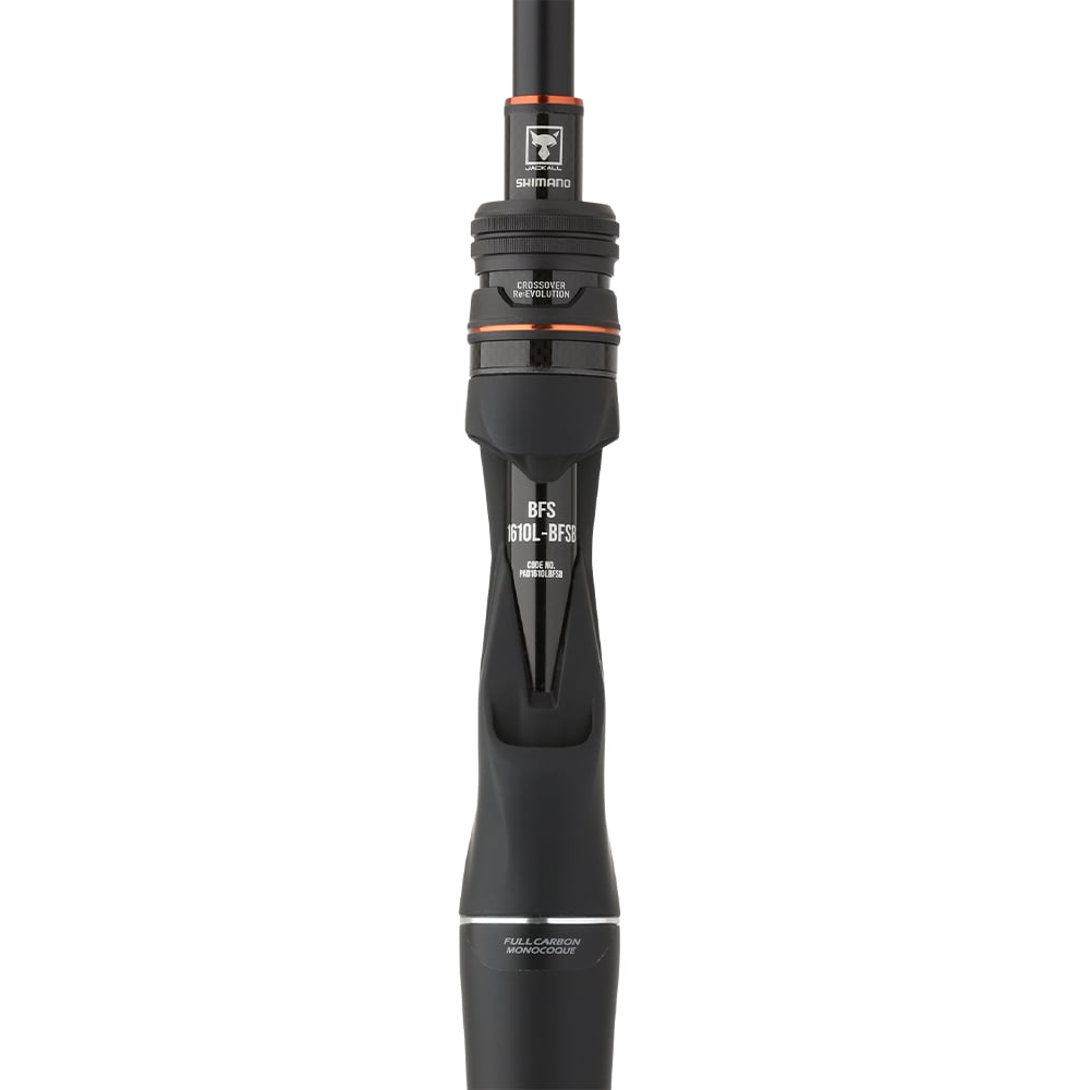 Shimano Poison Adrena B Casting Rod BFS 6'10" Light | PAD1610LBFSB - Reel Seat Front View