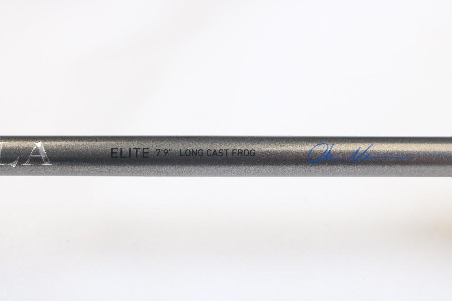 Close-up of a Daiwa Tatula Elite AGS TTEL791HFB-AGS Long Cast Frog 7'9" Heavy used casting rod in very good condition—ideal for our Rod and Reel Trade-In Program to earn store credit on your old gear.