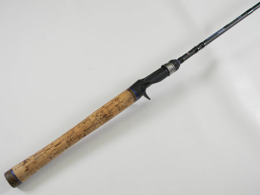 A close-up of the Dobyns Champion XP DC705CB 7'0" Medium Heavy Casting Rod in excellent used condition, ideal for our Rod and Reel Trade-In Program—trade your used gear for store credit.