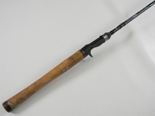 A close-up of the Dobyns Champion XP DC706CB 7'0" Heavy Used Casting Rod in excellent condition—ideal for those wanting to trade in used Dobyns rods at our Rod and Reel Trade-In event.