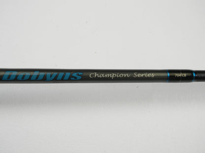 Close-up of a Dobyns Champion Gen 2 DC 704 CB 7'0" Medium casting rod, used in excellent condition—perfect for our Rod and Reel Trade-In Program. Trade your pre-owned gear for store credit today!.