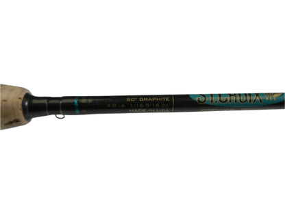 The St. Croix Premier PS66LF2 6'6" Light 2 Piece spinning rod, featuring a cork handle and "SCII Graphite" with "4-8 LB 1/16-5/16 oz Made in USA," is ideal for our Rod and Reel Trade-In Program to earn store credit.