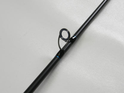 Close-up of a G. Loomis IMX-PRO BLUE 863C XF 7'2" Medium Used Casting Rod in very good condition—ideal for fans of quality used gear or our Rod and Reel Trade-In Program.