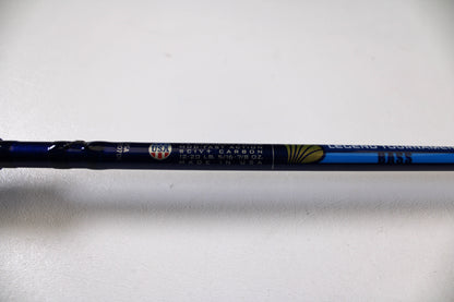 Close-up of the St. Croix Legend Tournament Bass LBTC72MHMF Finesse Carbon Cranker 7'2" Medium Heavy Used Casting Rod—excellent condition, ideal for upgrading your gear or earning store credit with our Trade-In Program.