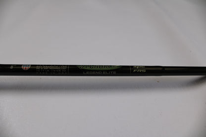 A close-up of the St. Croix Legend Elite EC70MF 7'0" Medium Used Casting Rod in excellent condition, featuring SCV graphite, IPC tech, and "Made in USA." Trade-in your gear for store credit with our Rod and Reel Trade-In Program.