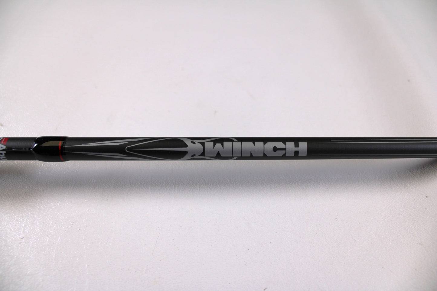 A close-up of the Abu Garcia Winch WINCHC70-6 7'0" Medium Heavy Used Casting Rod in excellent condition—ideal for anyone interested in the Nation's Best Rod and Reel Trade-In Program.