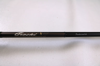 A close-up of the Megabass Orochi X10 F5-70XT Bandersnatch 7'0" Medium Used Casting Rod in excellent condition, ideal for those trading in gear through our Rod and Reel Trade-In Program for store credit.