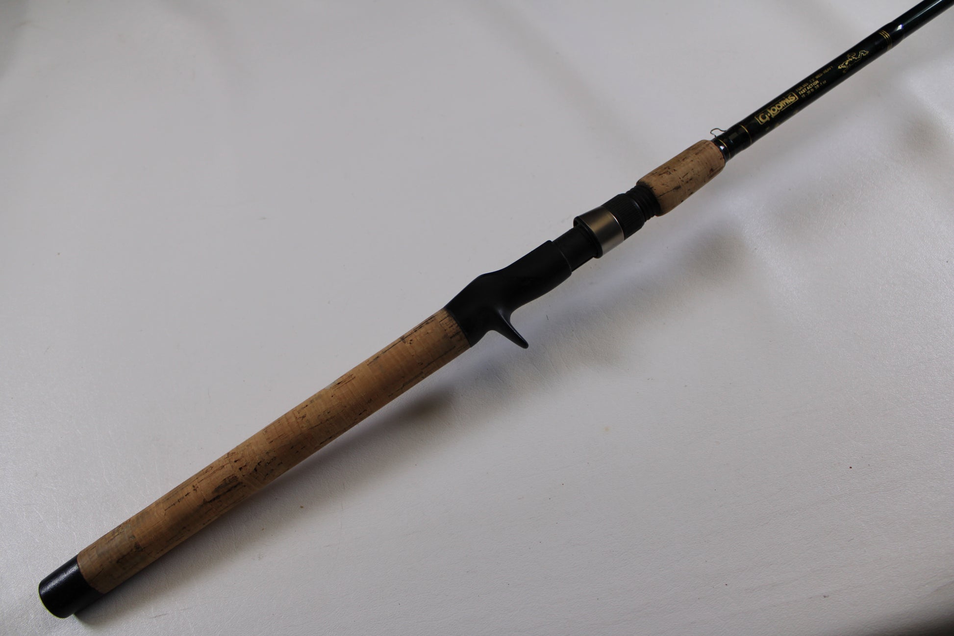 A close-up of the G. Loomis FGR863 7'2" Medium Heavy Used Casting Rod in good condition—ideal for anglers shopping quality pre-owned gear or considering our rod and reel trade-in program.