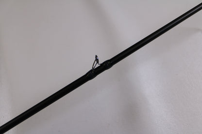 A close-up of the Megabass Destroyer P5 F4-66X Used Casting Rod in excellent condition, highlighting a single guide ring—ideal for those looking for quality used gear or trading in through our Rod and Reel Trade-In Program for store credit.
