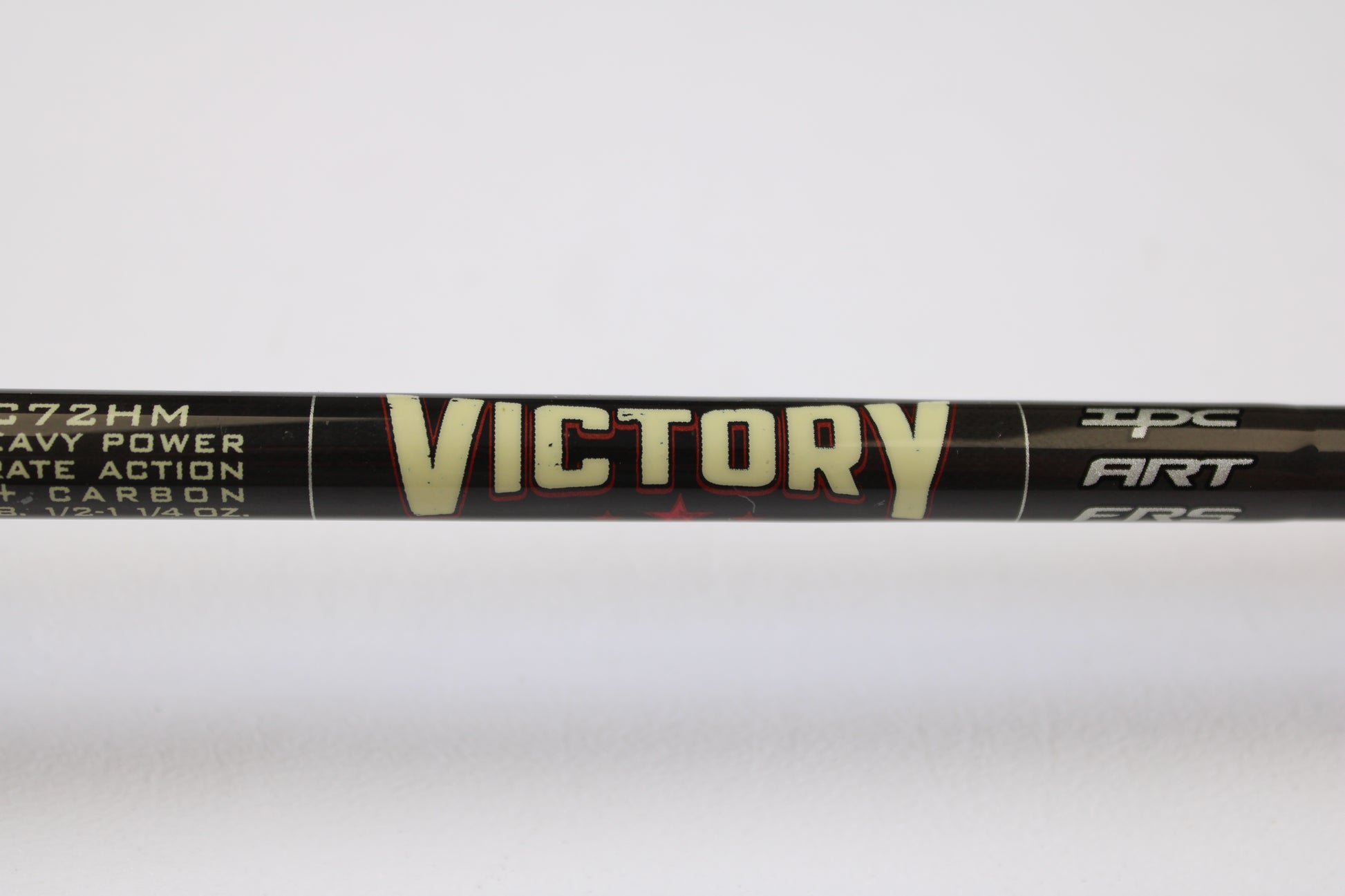 Upgrade your gear with the St. Croix Victory VTC72HM Rip'n Chatter 7'2" Heavy Used Casting Rod (Excellent Condition), featuring bold "VICTORY" text—ideal for anglers using our Rod and Reel Trade-In Program.