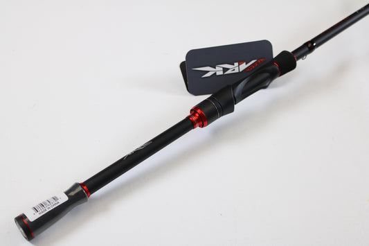 Ark Invoker Pro IVP71MXS 7'1" Medium Used Spinning Rod by Ark Fishing in excellent condition, shown with barcode sticker and branded tag—ideal for anglers seeking quality pre-owned gear or trade-in options.