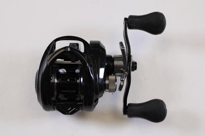 The Florida Fishing Products Bahia BC 150 7.2:1 RH—Used Spinning Reel in excellent condition, shown from above on a white background, is eligible for our Rod and Reel Trade-In program when you upgrade to new or used gear.