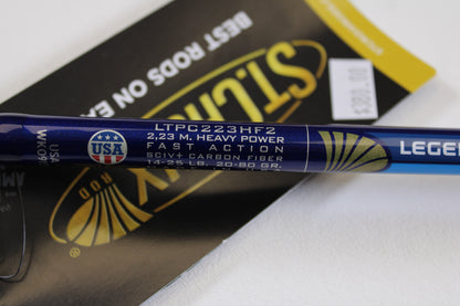 St. Croix Legend Tournament Pike LTPC223HF2 Slop N Tail 7'4" Heavy 2 Piece - Used Casting Rod - Mint Condition