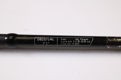 13 Fishing Defy Black 2 DB2S71ML 7'1" Medium Light - Used Spinning Rod - Good Condition