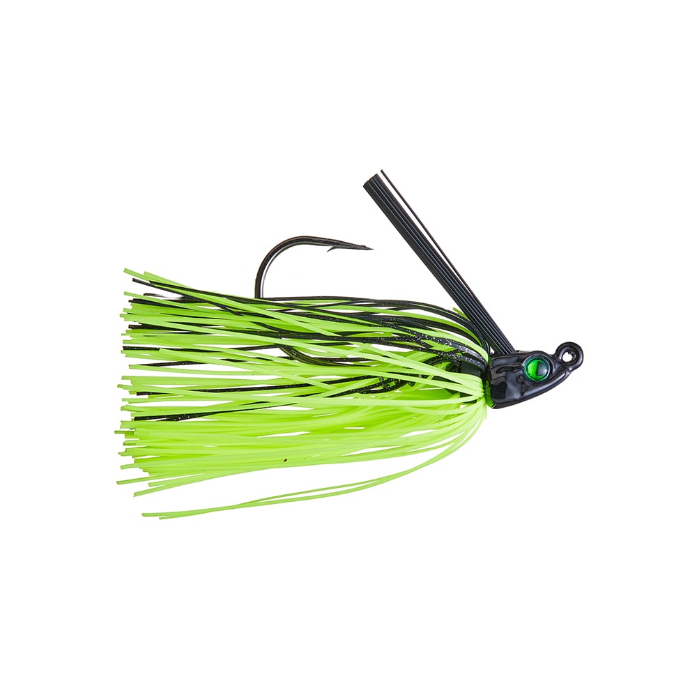 6th Sense Divine Swim Jig Chartreuse Black Back