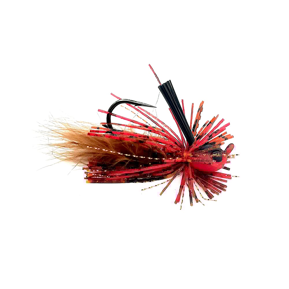 Beast Coast Hustler Hybrid Finesse Jig Rayburn Red