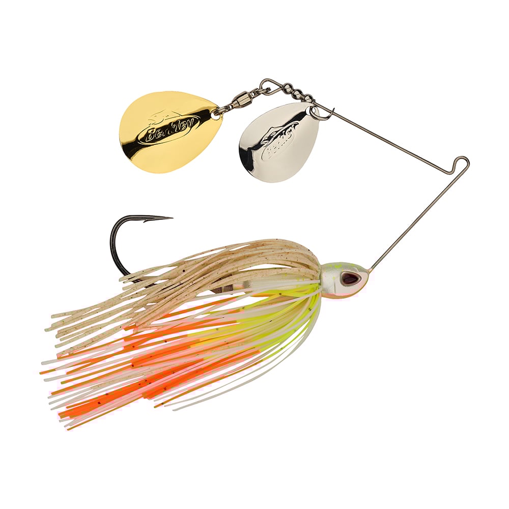 Berkley Power Blade Compact Double Colorado Spinnerbait Coleslaw Silver/Gold