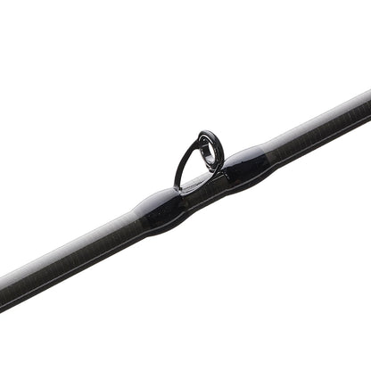 Close-up of the guide ring on the Cashion Rods CORE Series Casting Rod Cranking 7'0" Medium Heavy (CC8457) by Cashion—a circular metal loop that controls fishing line during casting and retrieval.