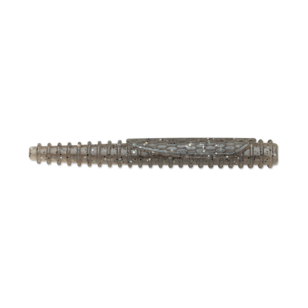 The Rapala Crush City Ned BLT, from the brand Rapala, is a vintage metal barrette with intricate detailing. Crafted to mimic TPE material's elegance, this elongated tapering clip features an ornate design embedded with small stones for an elegant antique appearance.