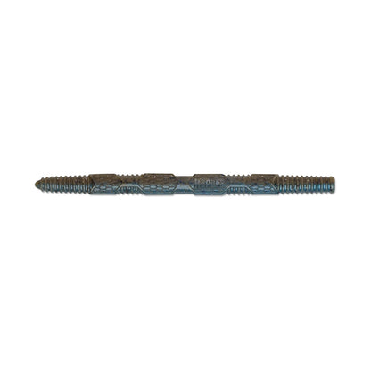 The Rapala Crush City Pigstick is a blue-gray, hexagonal double-ended tap wrench with threaded ends and a textured grip in the middle, reminiscent of a bass guitar neck, isolated on a white background.