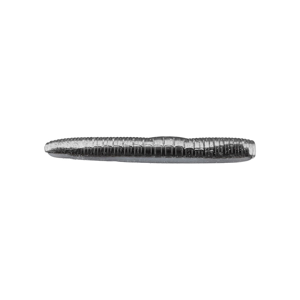 The Roboworm NED Worm is showcased up close against a plain white background, highlighting its sleek and modern design. It embodies both elegance and functionality with its textured exterior, representing the quality associated with the Roboworm brand.