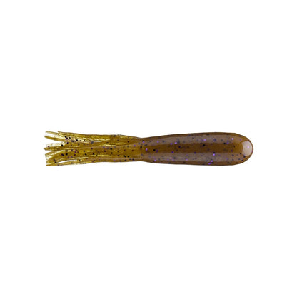 Secret Lures Flippin' Stupid Tube 4.2" Light Green Pumpkin Purple