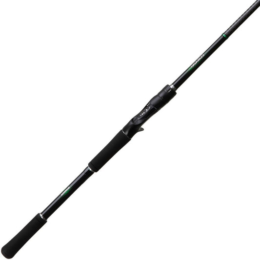 The Shimano Curado CDC75HA Used Casting Rod by Shimano, in excellent condition, features black foam grips on both ends and a reel seat in the center, displayed diagonally from lower left to upper right against a white background.