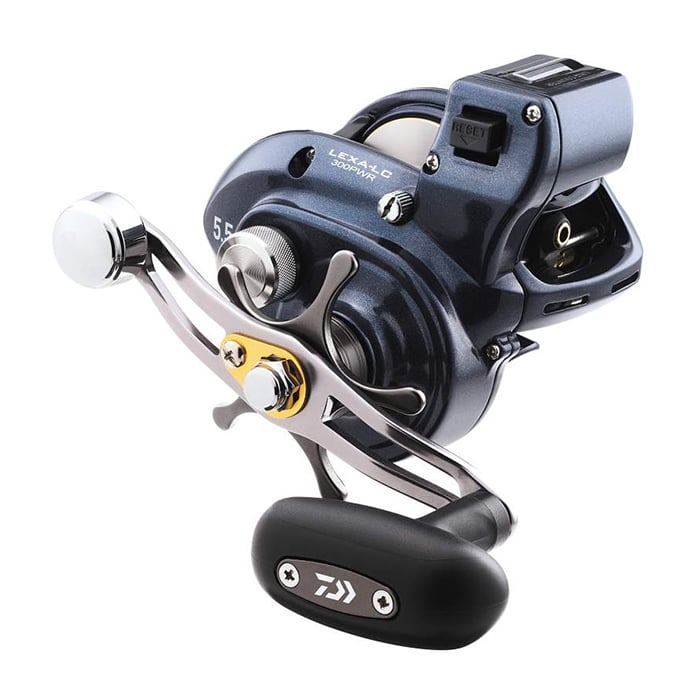 Daiwa Lexa Line Counter 400PWR-P 5.5:1 Casting Reel | LEXA-LC400PWR-P