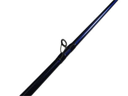 A close-up of the St. Croix Legend Tournament LBC71MHXF 7'1" Medium Heavy Used Casting Rod in excellent condition, showing part of the rod and a single guide ring—ideal for our Rod and Reel Trade-In Program.