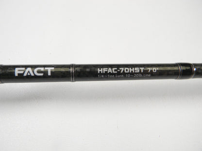 Close-up of the Evergreen Combat Stick Heracles HFAC-70HST Fact 7'0" Heavy Used Casting Rod—excellent condition and ideal for anglers trading used gear for store credit in our Rod and Reel Trade-In Program.
