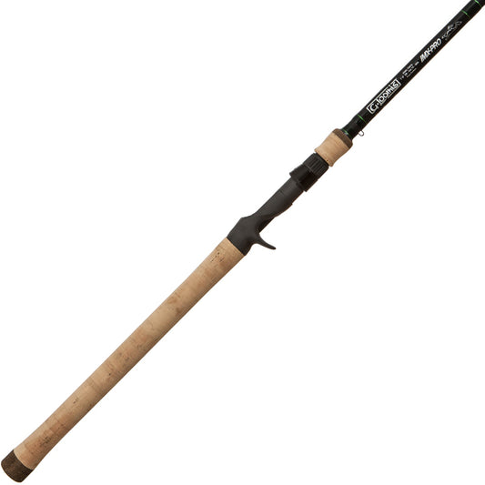 The G. Loomis IMX-PRO 884C TWFR Casting Rod - Topwater Frog features a cork handle and black reel seat, perfect for topwater frog fishing and shown on a white background.
