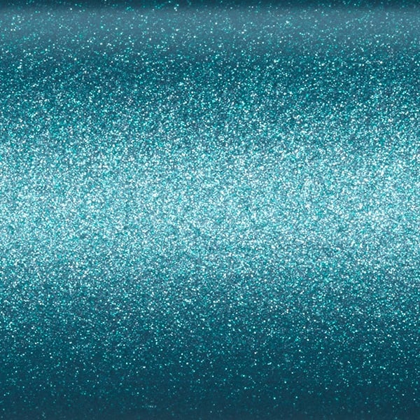 A close-up of a sparkling teal surface with a textured, glittery finish—resembling the eye-catching gradient seen on the St. Croix Avid Inshore 8'0" Medium Heavy Casting Rod (VIC80MHF) by St. Croix, designed for saltwater anglers.