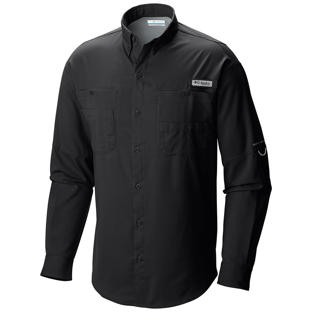 Columbia PFG Tamiami II Long Sleeve Shirt Black XL - American
