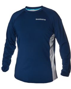 Shimano Castor Technical Long Sleeve T-Shirt Navy XX Large