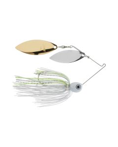 Accent Jacob Wheeler Double Crossbone Spinnerbait 1/2oz. Chartreuse Shad Double Willow Nickel/Gold | JRS-122357