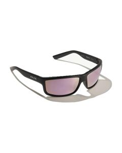 Bajio Nippers Sunglasses Black Matte Frame with Rose Mirror