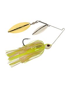 Berkley Power Blade Double Willow Spinnerbait White Chartreuse Silver/Gold