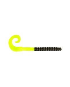 Berkley Powerbait Power Worm 7" Black Chartreuse