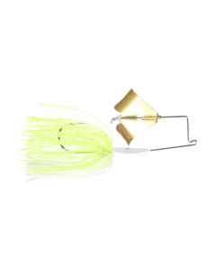 Boogerman Lures Buzzbait White Chartreuse Gold Blade